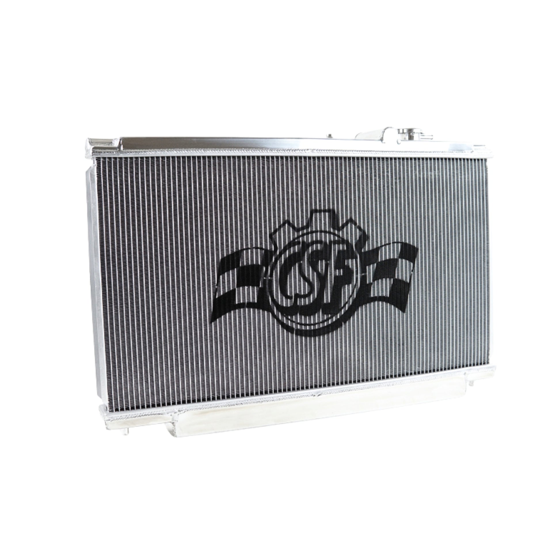 Radiator with a CSF brand logo on a white background