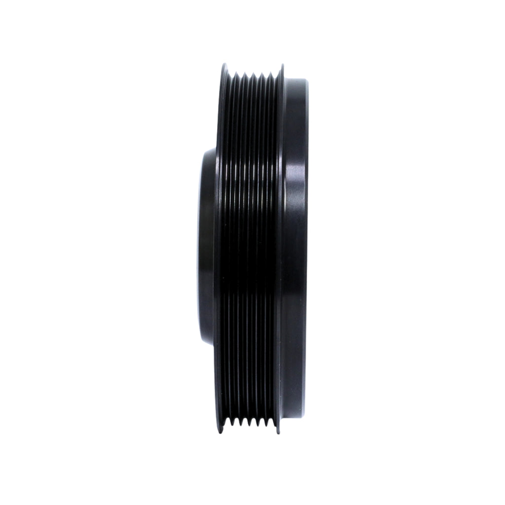 Evo 8/9 steel harmonic balancer with Fluidampr internal balance – precision balanced for better engine stability
