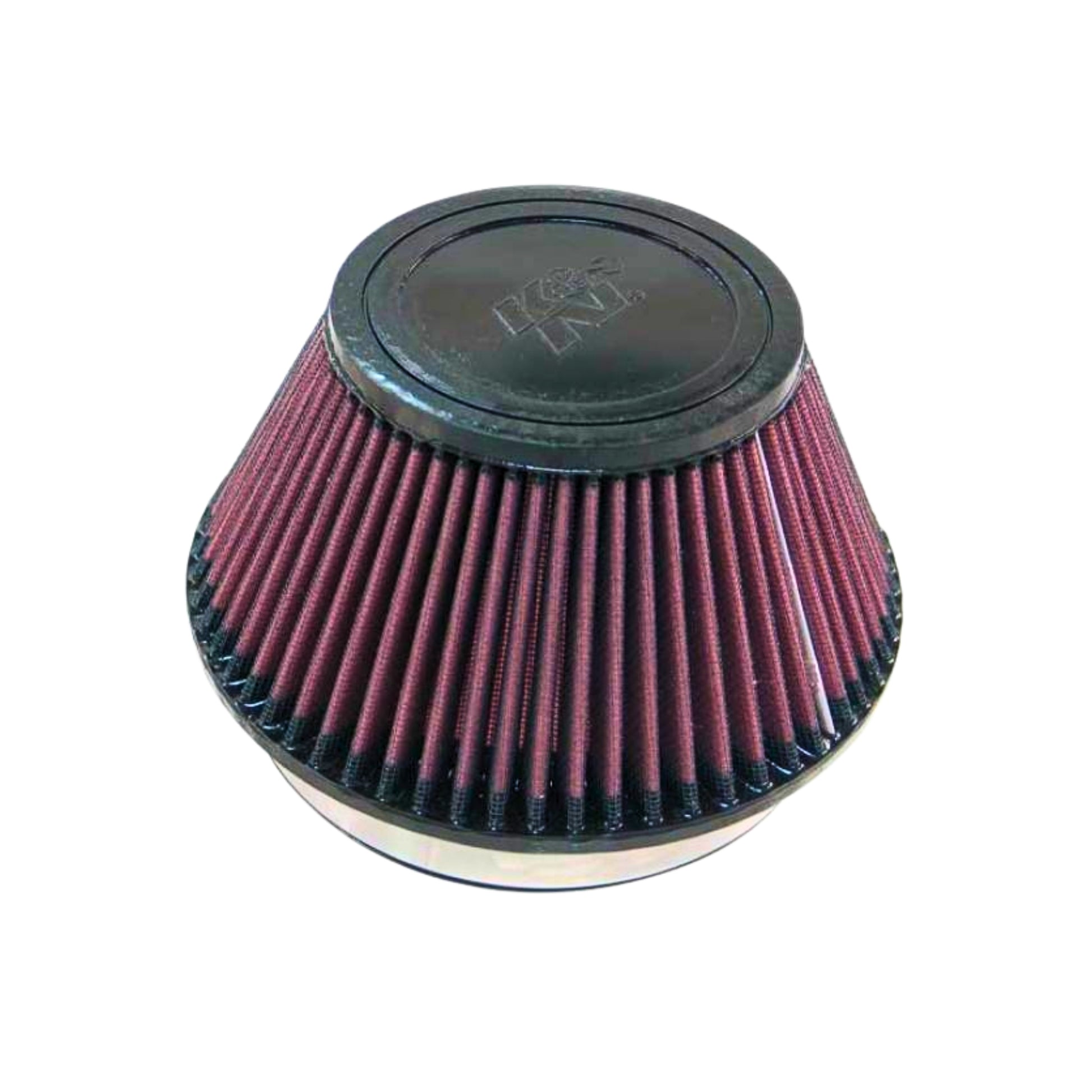 K&N universal air filter with 6 inch flange and 7.5 inch base – front view